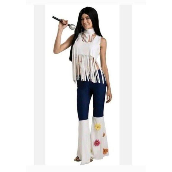 Generation Hippie Rockstar Gal One Size Halloween Costume Cosplay - Picture 1 of 6